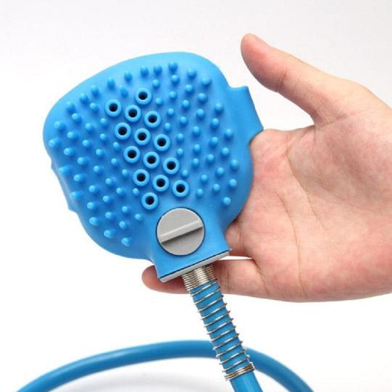 Pet Shower Bathing Scrubber Device