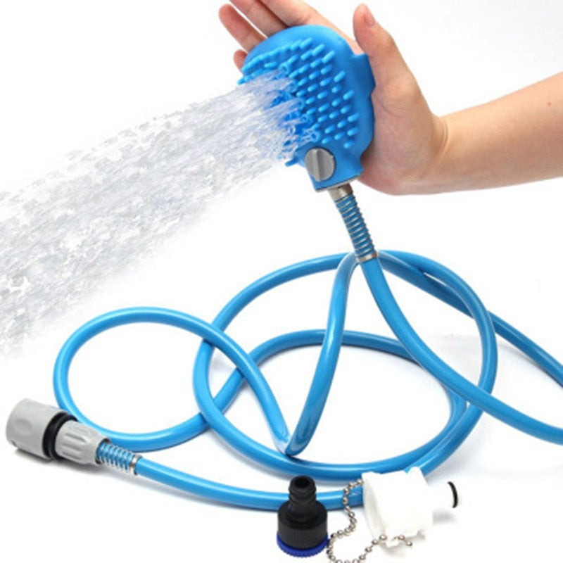 Pet Shower Bathing Scrubber Device